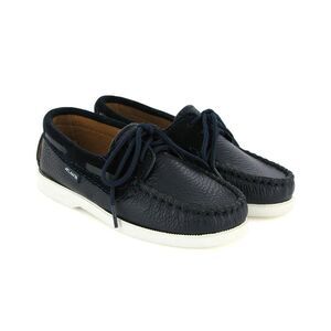 Atlanta Moccasin Leather Shoe, Black